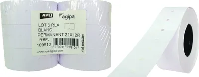 Produktbild von agipa Etiketten für Preisauszeichner 21 x 12 mm weiß