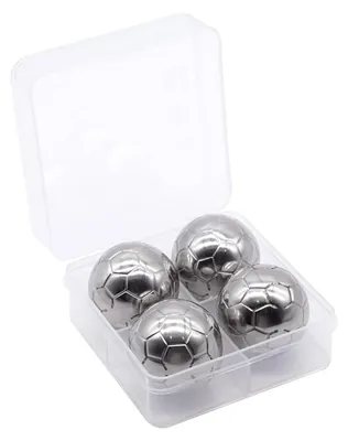 4er-Set Edelstahl-Eiswürfel, wiederverwendbare Whisky-Kühlsteine