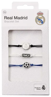 Imagen del producto de El conjunto de pulseras de amistad "Real Madrid" de Carat Shop. Talla única