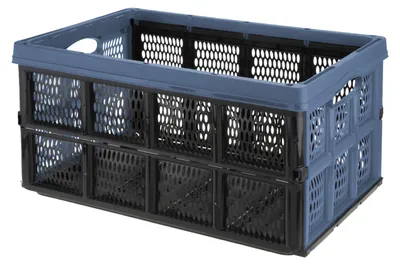 Produktbild von Klappbox stapelbar 32 L Transportbox 48X35X24CM Einkaufskiste klappbar