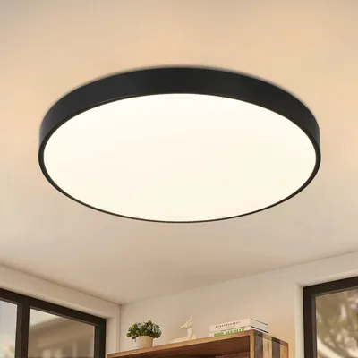 Obrázek produktu pro ZMH LED stropní svítidlo černé stropní svítidlo 17W koupelnové svítidlo teplé bílé kuchyňské svítidlo ploché IP44 vodotěsné kulaté moderní svítidlo do chodby pro obývací pokoj