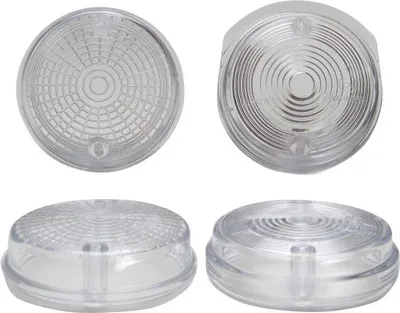 Productafbeelding van Knipperlichtglazen set, voor en achter, 80mm, helder glas, geschikt voor Simson S50, S51, S70, SR50, SR80 / MZ ETZ, TS 125, 150, 250
