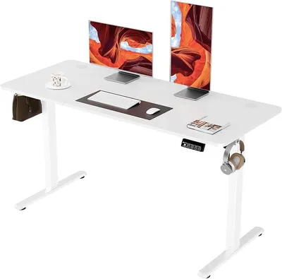 Imagen del producto de Escritorio de altura ajustable, eléctrico, de 140x60 cm, color