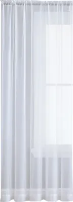 Produktbild von 1pc Feste Farbe schiere Tüll Fenster Vorhang Drapieren Wohnzimmer Balkon Terrasse Dekor-Weiß ,Größen:132x210cm