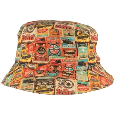 Göttmann Bucket Hat Autoschilder Druck in beige