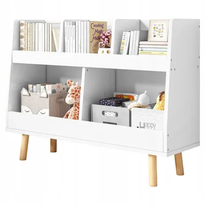 Zdjęcie produktu dla Regał na książki dla dzieci szafka stojąca biblioteczka skandynawski 60cm