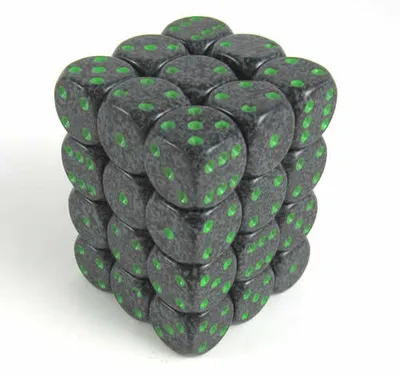 Image de Bloc de cubes Chessex 12mm d6 : Terre