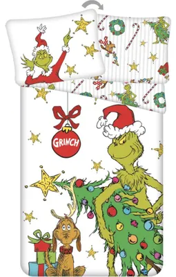 Obrázok produktu pre Posteľná bielizeň Grinch Grinchmas 140x200, 70x90 cm
