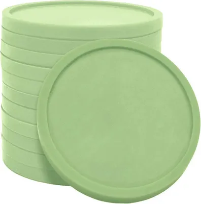 Image de Jetons de buvette en plastique recyclé CombiCraft vert pastel - Ø29 mm - 500 pièces