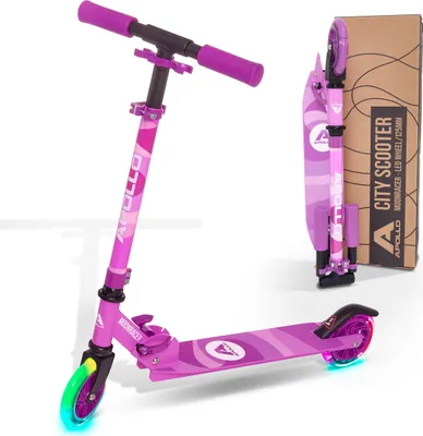 Produktbild von Apollo 125mm klappbarer City Scooter Moonracer - lila