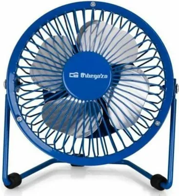 Zdjęcie produktu dla Orbegozo PW 1026, Wentylator domowy z łopatkami, Niebieski, Stół, 10 cm, Metal, USB
