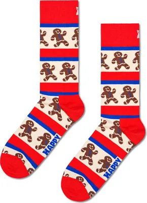 Image de Happy Socks Gingerbread Stripe Crew-socken Rot EU 41-46 Mann Rot EU 41-46