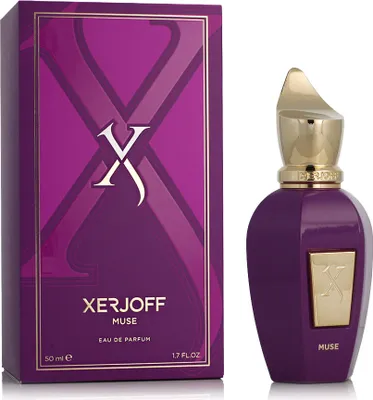 A perfume bottle and its box are displayed side-by-side against a white background.