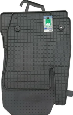 Produktbild von für Ford Transit ab 1992-03/2000 Passform Vorne PETEX Gummimatten 2-teilig schwarz Allwettermatten Gummifußmatten