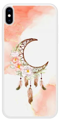 Image de 1001Coques - Coque renforcée compatible avec Apple iPhone XS Max - Design dreamcatcher lune - TPU + dos métal sublimé antichoc