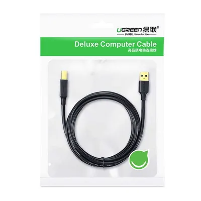 Produktbild von Ugreen US135, 2 m, USB A, USB B, USB 2.0, 0,48 Gbit/s, Schwarz