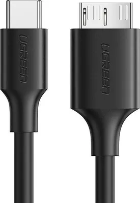 Zdjęcie produktu dla Ugreen UGR-20103, 1 m, USB C, Micro-USB B, USB 3.2 Gen 1 (3.1 Gen 1), Czarny