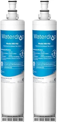 Two identical water filters against a white background.