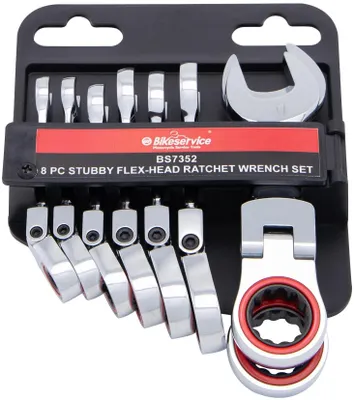 Immagine prodotto di Set di chiavi a cricchetto BIKESERVICE Chiave ad anello, cricchetto 8 pezzi, (BS7