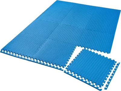 Produktbild von tectake® Schutzmattenset 12-teilig mit 24 Randstücken je 61 x 61 cm