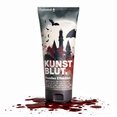 Produktbild von 50 ml Fake Blood - Blut - täuschend echt & abwaschbar - Kunstblut - für Halloween & Fasching zum Schminken und Verkleiden