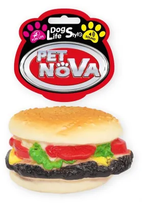 Produktbild von Gummispielzeug Hamburger 9cm