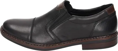 Immagine prodotto di Rieker scarpe slip-on da uomo in vera pelle nera, Uomo:47 EU
