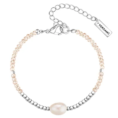 Produktbild von Yokoamii Armband Metall-Legierung Glas Süßwasser-Zuchtperle 50020194