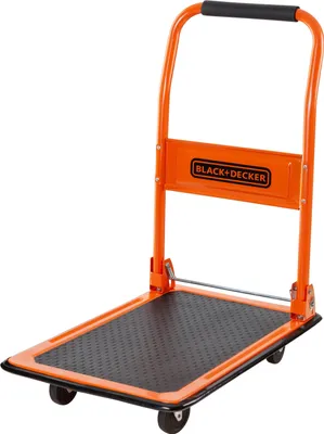 Produktbild von BLACK+DECKER BXWTH303 Plošinový vozík - Prepravný vozík max. 80 kg - Skladací ručný vozík 60 x 40 x 80,5 cm - Prepravný vozík s rukoväťou - Jednoduché skladovanie - Oceľ