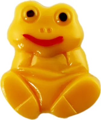 Produktbild von Anstecker - kleiner Frosch - gelb - DDR Anstecknadel