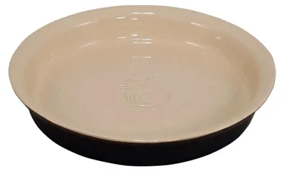 Produktbild von Katzenkeramikschale, schwarz/Creme, Ø 16 x 2,5 cm, 0,25 l, 1 Stück