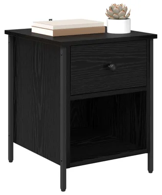 Obrázok produktu pre vidaXL Nočný stolík čierny dubový vzhľad 40 x 42 x 50 cm materiál na báze dreva