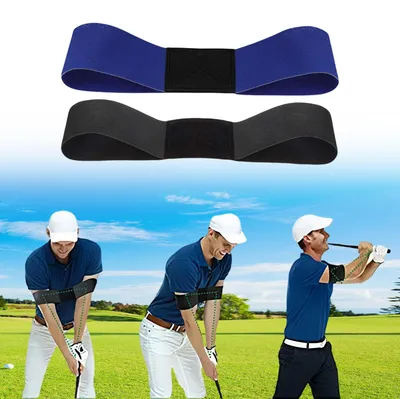 Obrázok produktu pre 2 kusy pomôcok na tréning golfového švihu, elastická páska na korekciu držania tela