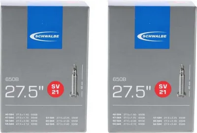 Produktbild von Schwalbe 2x Schlauch SV21 40/62-584 27,5x1.50-2.40" 27,5 Zoll SV 40mm