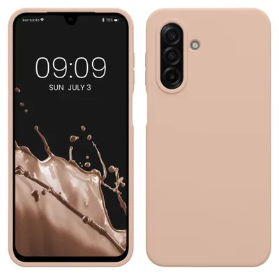 Produktbild von kwmobile Handyhülle für Samsung Galaxy A17 4G / 5G Hülle - Case Silikon - Kabelloses Laden - Schutzhülle Cover in Coconut Swirl