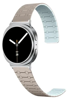 Immagine prodotto di Cinturino magnetico in silicone bicolore per Samsung Galaxy Watch 8 / 8 Classic, grigio