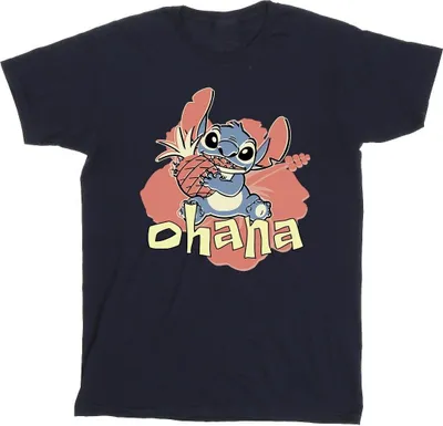 Produktbild von Disney - "Ohana" T-Shirt für Herren BI33395 (XL) (Marineblau)