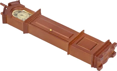 Produktbild von 1/12 Puppenhaus Miniatur Standuhr Holz Mini Modell Möbel Zubehör