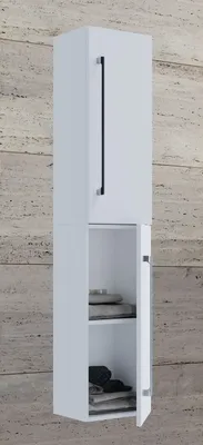 Produktbild von VCM Holz Badezimmerschrank | Badmöbel | Wandschrank | Badregal | Badschrank | Hochschrank | Maße ca. H. 150 x B. 33 x T. 22 cm - Badinos 2