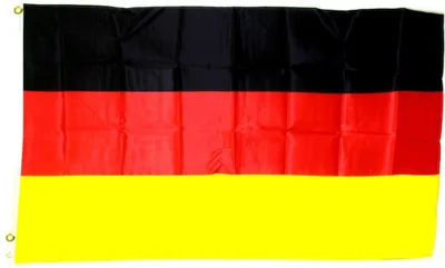 Fahne Deutschland 30 x 45 cm, Polyester, mit Schaft