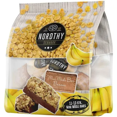 Produktbild von Nordthy Mini Müsli Bar Banana 150g