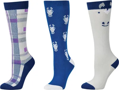 Produktbild von Dublin - "Peekaboo" Hohe Reitsocken für Kinder (3er-Pack) WB2435 (Einheitsgröße) (Kornblumenblau)