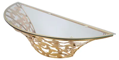 Produktbild von Azrou - Konsole, 120x41x37h cm Gold, ein Regal