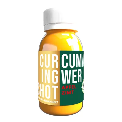 Produktbild von -Curingshot Apfel+Zimt / Curcuma-Ingwershot 60ml kaltgepresst, kaltkonserviert