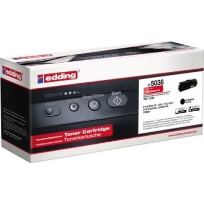 Produktbild von Edding EDD-5038 Toner, schwarz kompatibel zu Kyocera TK-1130, 3000 Seiten, Schwarz, 1 Stück(e)