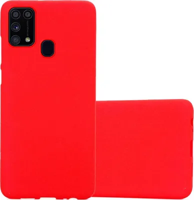 Produktbild von Cadorabo Schutzhülle für Samsung Galaxy M31 Hülle in Rot Handyhülle TPU Etui Cover Case