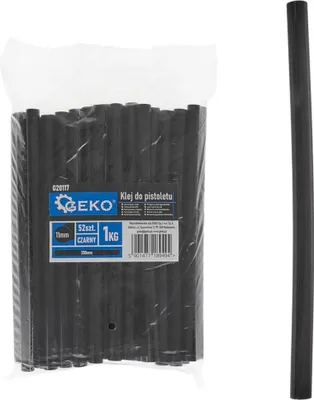 Obrázek produktu pro GEKO Náplň do tavné pistole, 11×200 mm, 1 kg, černé - G20117