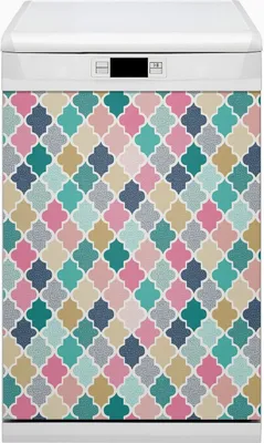 Produktbild von Küche Dekorative Magnete Magnet Folie für Geschirrspüler 45x80 cm - Farbiges Muster