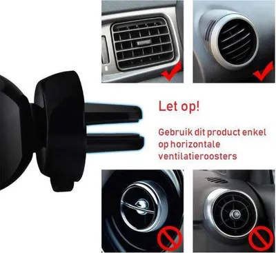 Productafbeelding van DrPhone A2 - Magnetische Universele Smartphone Autohouder Ventilatierooster -