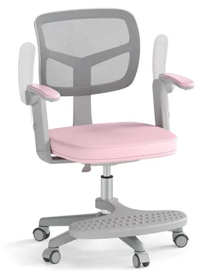 Image de Chaise de bureau pour enfants FANTASK, siège pivotant pour enfants à hauteur réglable, ergonomique